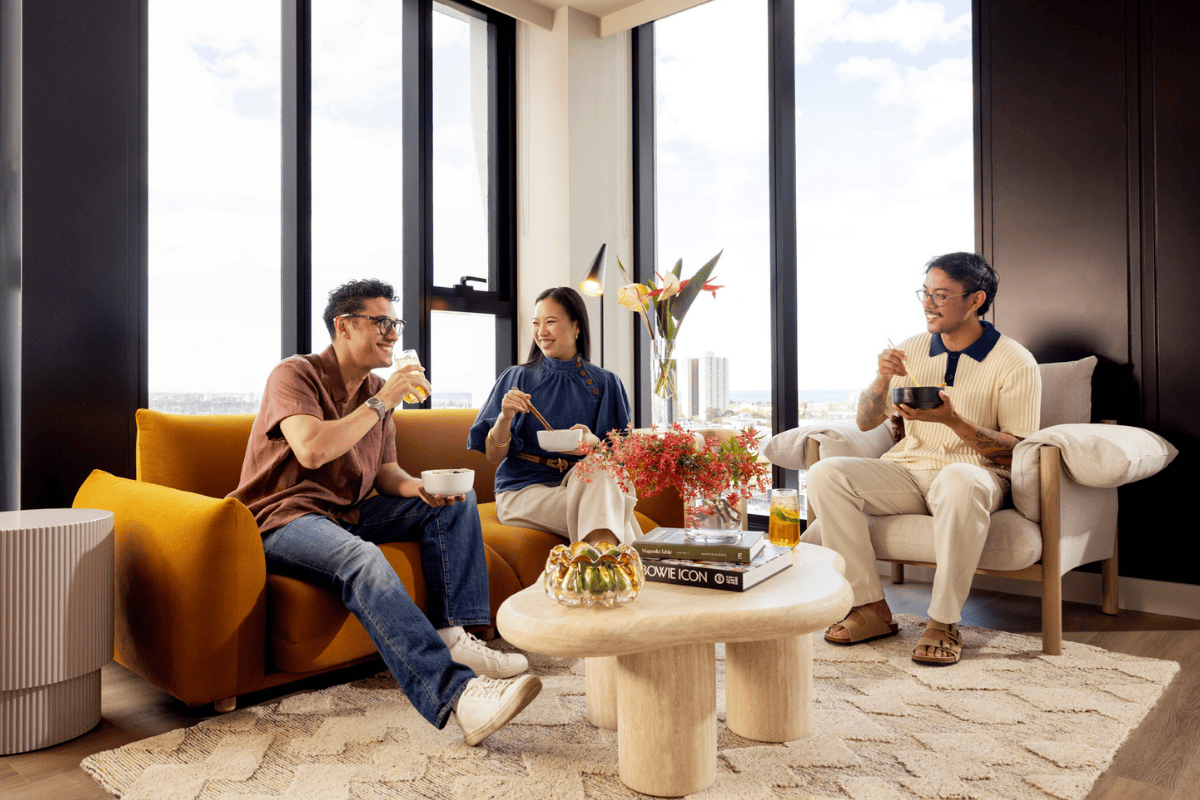 Indi Southbank apartment dinner