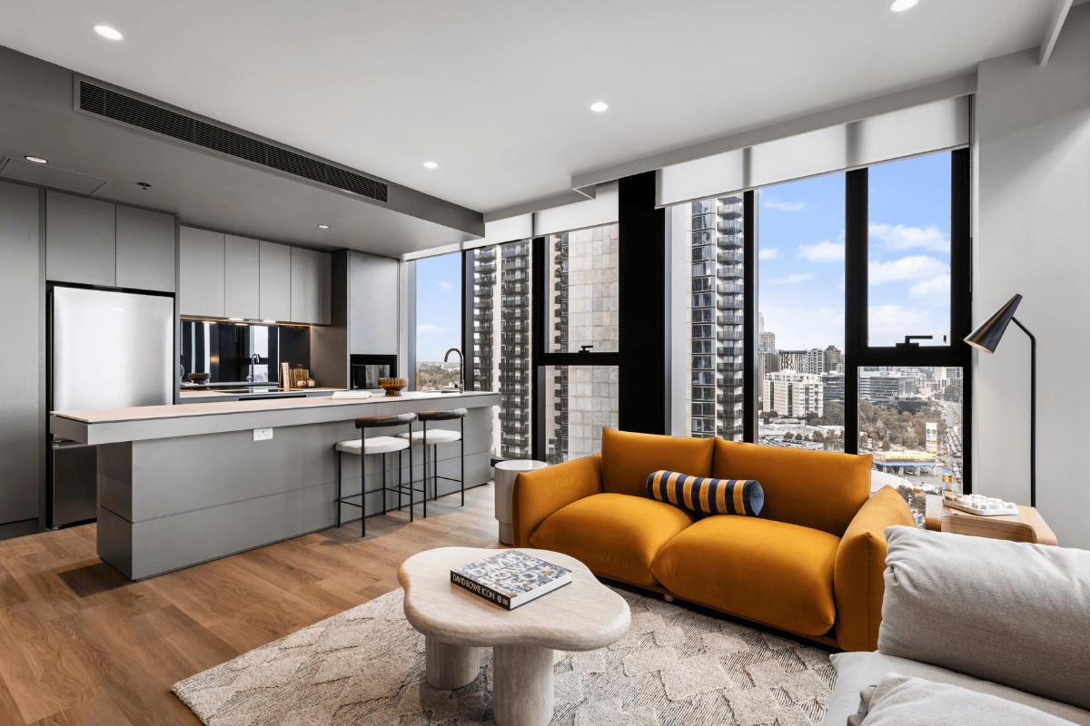 One bedroom living dining